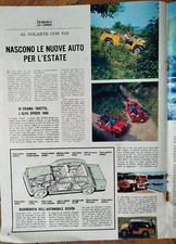 FIAT 600 JUNGLA SAVIO MINI MOKE FOTO ARTICOLO 1966 CARATTERISTICHE TECNICHE AUTO
