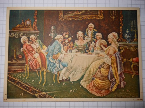 Cartolina banchetto - banchetto, a