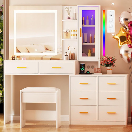 Toeletta trucco con luci - con, e