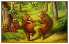 William Holbrook Barba Orsi Danzanti Contati Punto Croce Grafico Modello