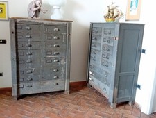 Mobili Vintage Schedari Anni 50 Coppia Industrial Style Modernariato Design