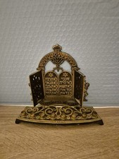 Vintage Judaica Brass Menorah