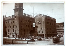 Bologna - Palazzo Re Enzo Tram Tramways calcio Littoriale Bocskay '34 fg.vg.1936