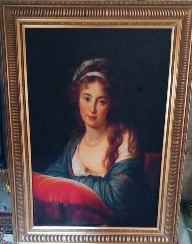 Quadro ritratto francese donna - francese,