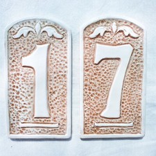 Numero civico in ceramica - Componibile 1, 7, 17, 71