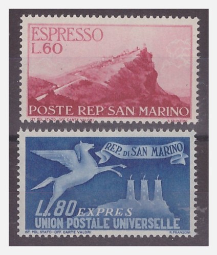 San marino 1950 - marino, espressi