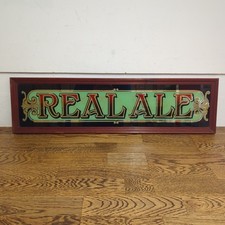 Real Ale Pub Sign Mid Century
