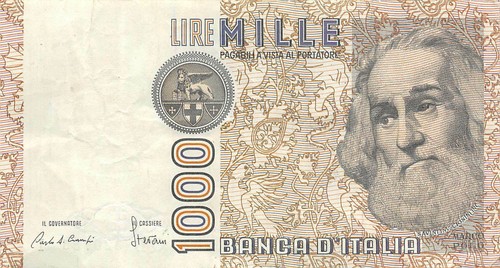 Italy 1000 lire 6 1 - ,