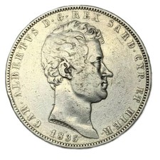 5 LIRE 1835 - GENOVA - ITALIA