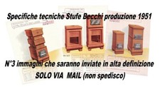 3 immagini digitali (no spedizione) Specifiche Tecniche Stufe Becchi Forli' 1951