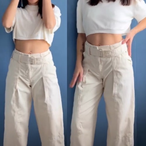 Pantaloni larghi zara - larghi,