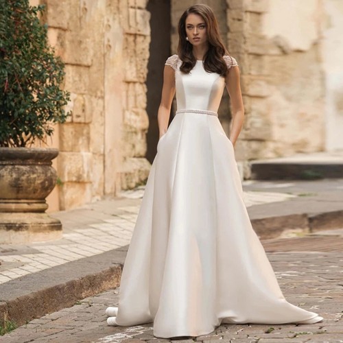 Abito sposa raso di - raso,