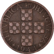 Monnaie, Portugal, 20 Centavos, 1944