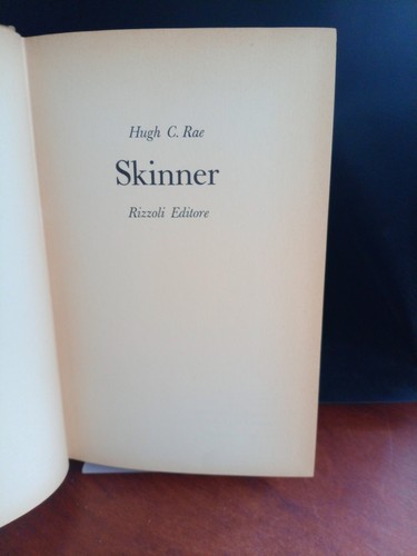 Skinner rae rizzoli 1966 - -,