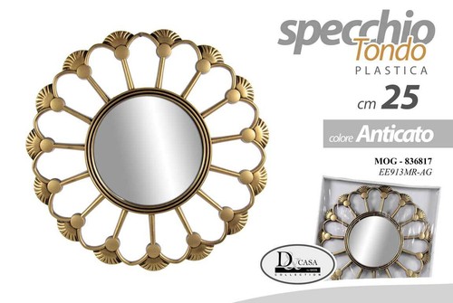 Specchio parete tondo - parete,