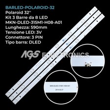 KIT 3 BARRE STRIP LED TV