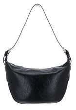 FABBRICA DI FELTRO DI SETA Liinaja Hobo Bag borsa a tracolla Glossy Black nera