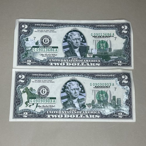 Set banconote 2 dollari - 2,