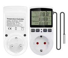 Presa Termostato Digitale Timer Sensore di Temperatura 110V~23 schuko sonda