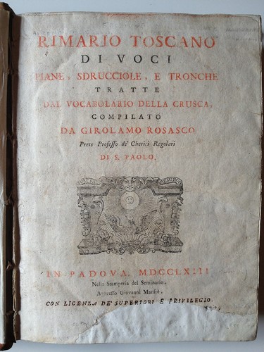 Libro antico legatura mezza - antico, in