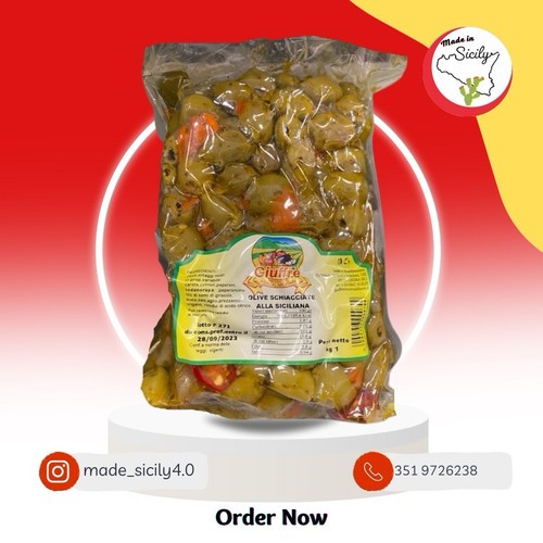 Olive schiacciate siciliane