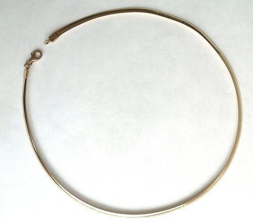 Collana catena serpente piatta