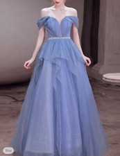 Abito da ballo blu taglia M