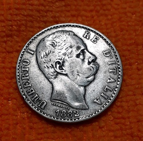Lire 1882 argento regno - 2,