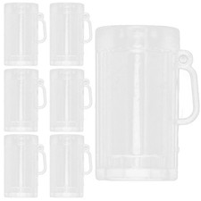  10 pezzi mini boccali di birra per feste trasparenti piccoli bicchieri di birra