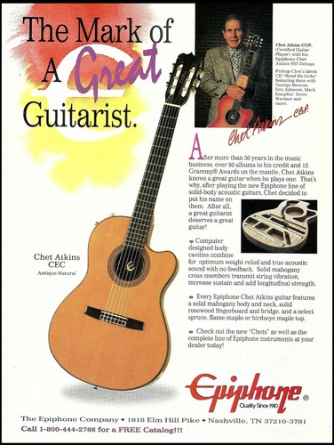 Pubblicità chitarra acustica