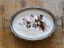 Vassoio in metallo argentato e