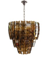 Lampadario vintage vetro di - lampadario,