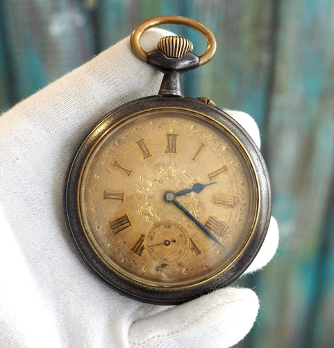 Antico orologio tasca - orologio, da