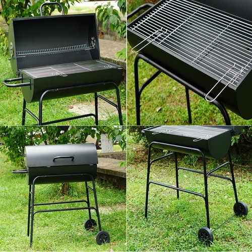Barbecue carbone tamburo - a,