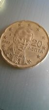 MONETA RARA 20 CENTESIMI GRECIA 2002 con E nella stella in basso