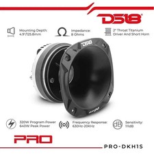 DS18 PRO-DKH1S driver a compressione con tromba quadrata da 16,2x16,2 cm casa