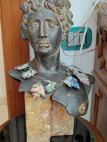 Busto bacco giovane bronzo - busto,