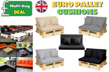 Set Cuscini Euro Pallet con Cuscini Impermeabili per Giardino Interno ed Esterno