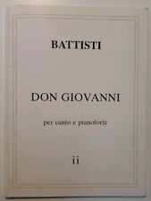 Lucio Battisti, Don Giovanni, spartito per canto e pianoforte, 1986, pp. 64 raro