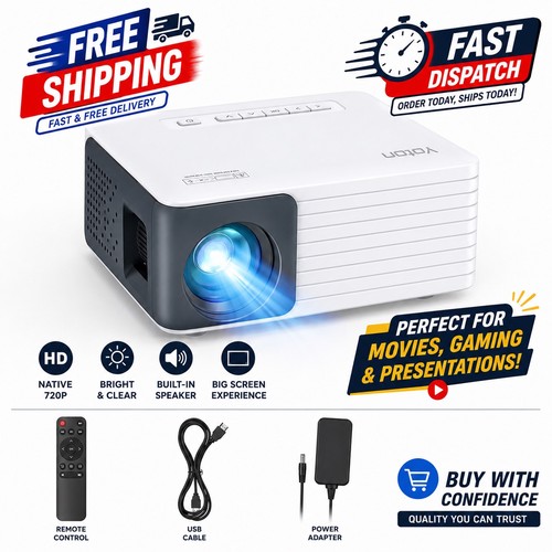 Yoton mini proiettore 1080p - yoton,