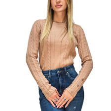 Maglioncino Donna a Trecce con