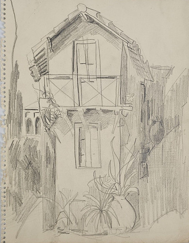 Antico disegno dipinto - antico,