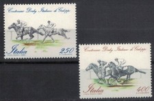 1° CENTENARIO DEL DERBY ITALIANO DI GALOPPO. FRANCOBOLLI NUOVI  ANNO 1984