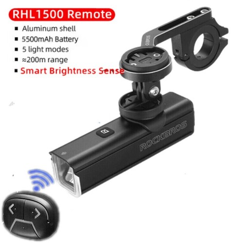 Rockbros faro smart bici 1500 - faro,