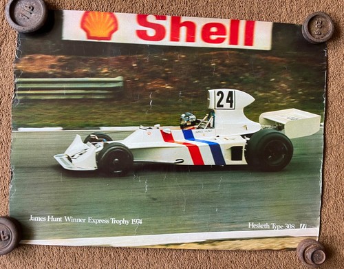 1974 james hunt heketh poster - hunt,