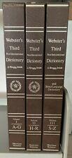 WEBSTER'S THIRD NEW INTERNATIONAL DICTONARY Seven Language dictionary VOL 1 2 3