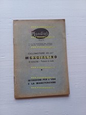 Mondial 50 Mondialino 1957 manuale uso manutenzione italiano ORIGINALE
