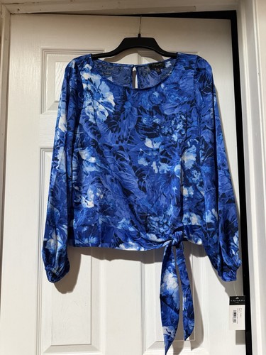 Top blusa tahari - top, blu