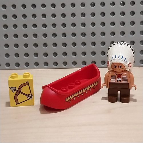 Lego duplo personaggio canoa - lego,