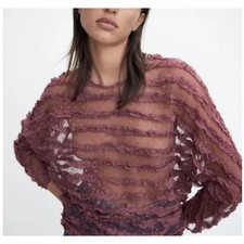Blusa donna zara malva - donna,